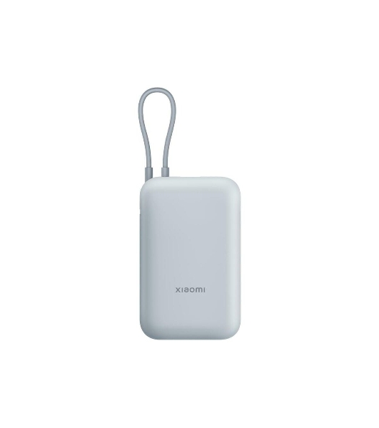 Портативный аккумулятор Xiaomi Power Bank 10000mAh (встроенный кабель) Ледяной синий GL