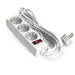 Удлинитель ExeGate EC-3-5W EX279353RUS белый, 5 м, евровилка, 3 розетки, 2200 Вт, фото 1