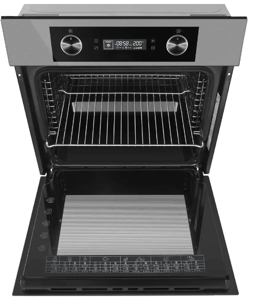 Шкаф духовой электрический Maunfeld AEOH60102S, 60л, дверца с 3 стеклами, нержавеющая сталь