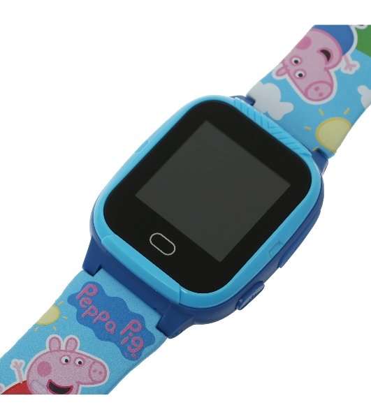 Детские умные часы Jet Kid Peppa Pig, 1.2' TFT (TN), Wi-Fi, Bluetooth 4.0, IP64, голубой
