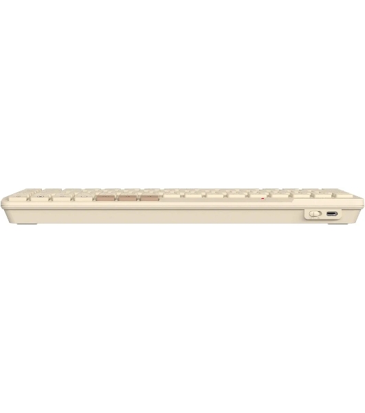 Клавиатура беспроводная A4Tech Fstyler FBK26C AS, USB, Bluetooth/Радиоканал, бежевый