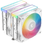 Кулер для процессора DEEPCOOL AG620 WH ARGb V2 LGA20XX/1700/1200/115X/AM5/AM4 (9шт/кор, TDP 260W, PWM, ARGb DUAL Fan 120мм, 6 тепл. трубок, белый) RET, фото 1