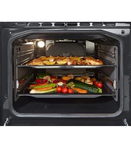 Плита электрическая Gorenje GECS5C70WA белый, конфорок 4 электрических, духовка 70 л, 50 см x 85 см x 59.4 см