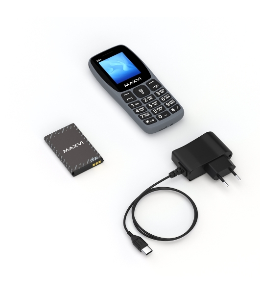 Мобильный телефон Maxvi C45 серый