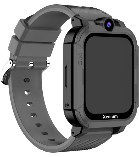 Детские умные часы Xenium W600, 1.83', IPS, LBS, Wi-Fi, IP67, темно-серый