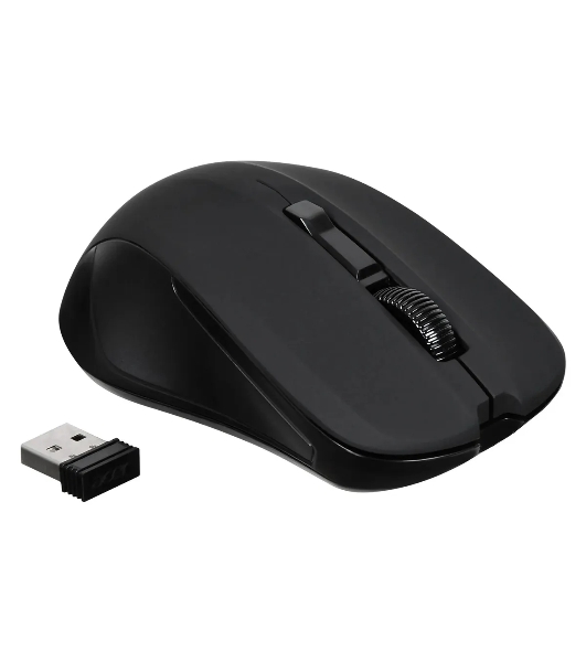 Мышь беспроводная Acer OMR010 черный, 1200 dpi, радиоканал, USB, кнопки - 3