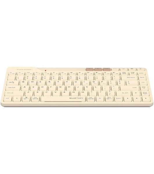 Клавиатура беспроводная A4Tech Fstyler FBK26C AS, USB, Bluetooth/Радиоканал, бежевый