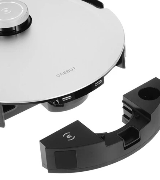 Робот-пылесос Ecovacs Floor Cleaning Robot DEEBOT X1 PLUS (EU версия) черный, 5200 мА*ч Li-Ion, уборка влажная/комбинированная/сухая, пылесборник контейнер 0.38 л