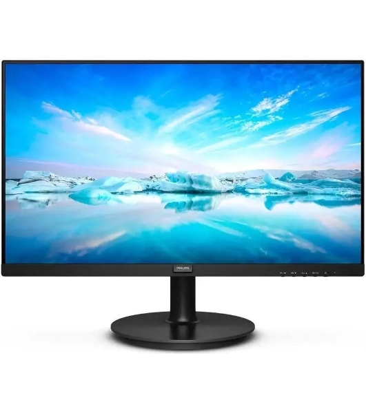 Монитор 21.5' Philips 222V8LA (00/01) VA 1920x1080, 75 Гц, 4 мс, 16:9, 250 кд/м2, 1xHDMI, 1xDP, 1xVGA, 1x3.5 мм, черный