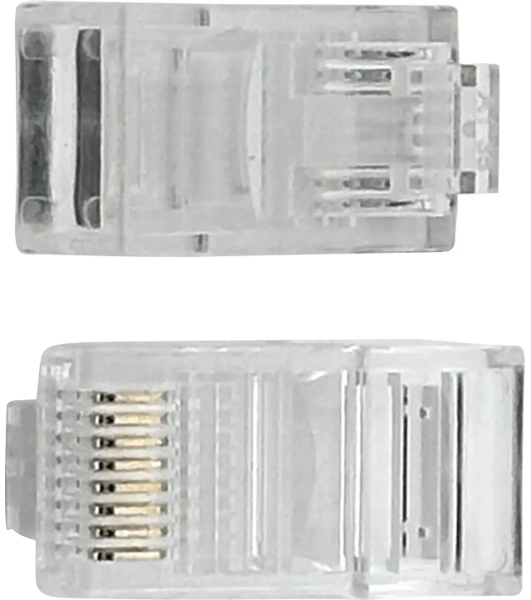 Коннектор Buro RJ45 прозрачный (упак.:20шт)