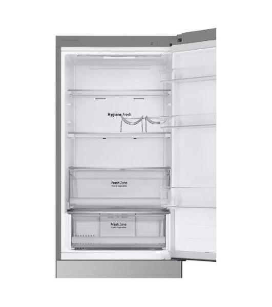 Холодильник LG GC-B459ANMW серебристый двухкамерный 234/110л морозилка снизу, No Frost