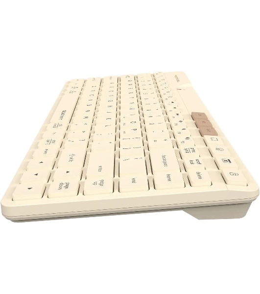 Клавиатура беспроводная A4Tech Fstyler FBK26C AS, USB, Bluetooth/Радиоканал, бежевый