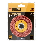 Щетка для УШМ Denzel 100 мм, плоская, нейлоновая щетина, посадка 22,2 мм, фото3
