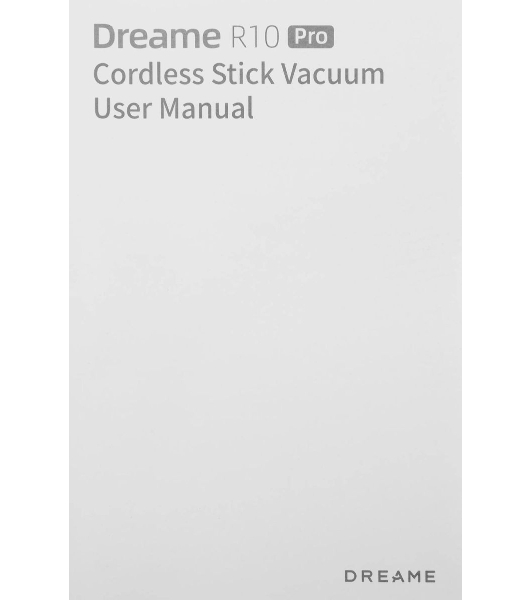 Пылесос вертикальный Dreame Cordless Vacuum Cleaner R10 Pro черный, питание от аккумулятора, 150 Вт, уборка сухая, пылесборник 0.6 л