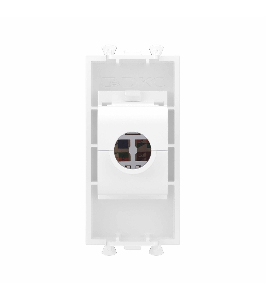 Розетка компьютерная DKC 4400691 1 модуль, Avanti 'Белое облако', RJ45 кат.6, без шторок модульная