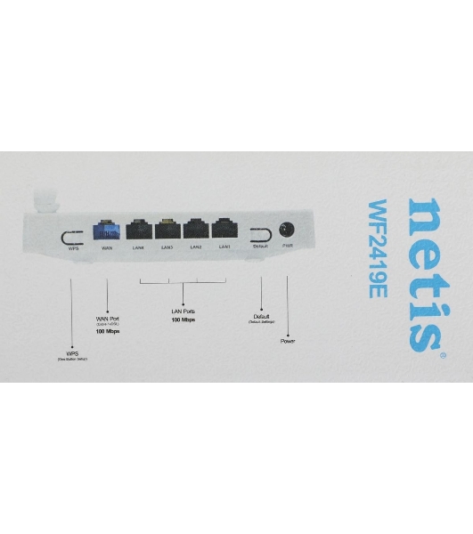 Роутер WRL Router Netis 300MBPS 10/100M 4P WF2419E