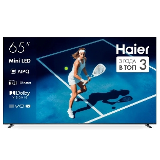 Телевизор Haier 65' DH1ZW4E00RU черный MiniLED 4K UHD 144Hz Smart TV Google TV 4GB/32GB