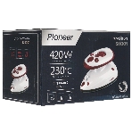 Утюг Pioneer SI1001 белый/брусничный, 420 Вт, 20 г/мин, 40 мл, фото9
