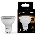 Лампа светодиодная Gauss 101506109 9Вт цок.:GU10 рефлек. 150B св.свеч.бел.теп. MR16 (упак.:10шт), фото 1