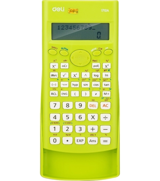 Калькулятор научный Deli E1710A/GRN зеленый 10+2-разр.