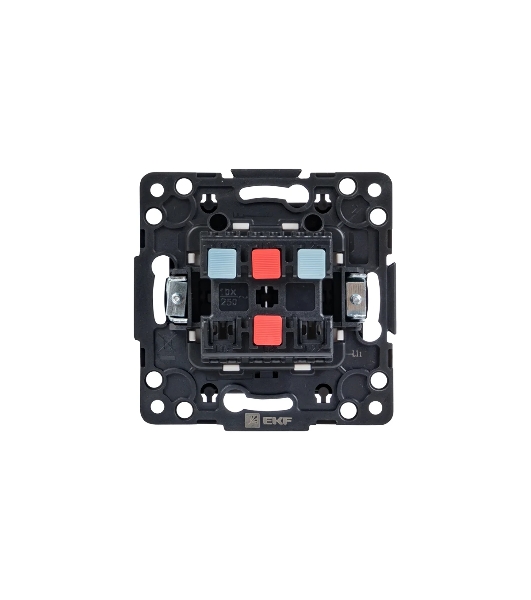 Механизм выключателя EKF EZV10-023-10 Стокгольм PROxima 2-кл. 10А, автоматические клеммы, черный