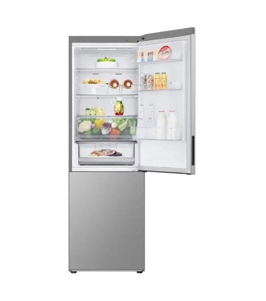 Холодильник LG GC-B459ANMW серебристый двухкамерный 234/110л морозилка снизу, No Frost