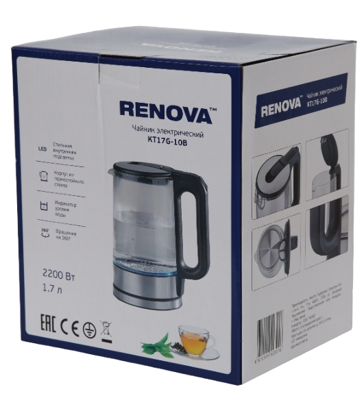 Чайник электрический Renova KT17G-10B