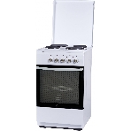 Плита электрическая Flama L FE 14010 W белый эмаль (металлическая крышка), фото 1