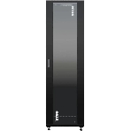 Шкаф коммутационный NTSS Премиум (NTSS-R42U6060GS-BL) напольный 42U 600x600мм пер.дв.стекл металл 900кг черный 510мм 86кг 1987мм IP20 сталь, фото 1