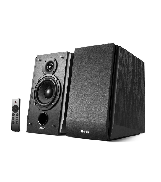 Колонки Edifier R1855DB Black Активные, 70W RMS, 60-20000Гц, дерево, пульт ДУ, Bluetooth 5.0,выход на сабвуфер,Opt/Coaxial,2 RCA