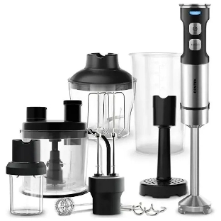 Блендер погружной Centek CT-1367 серебристый, 1500 Вт, 15 скоростей, турбо