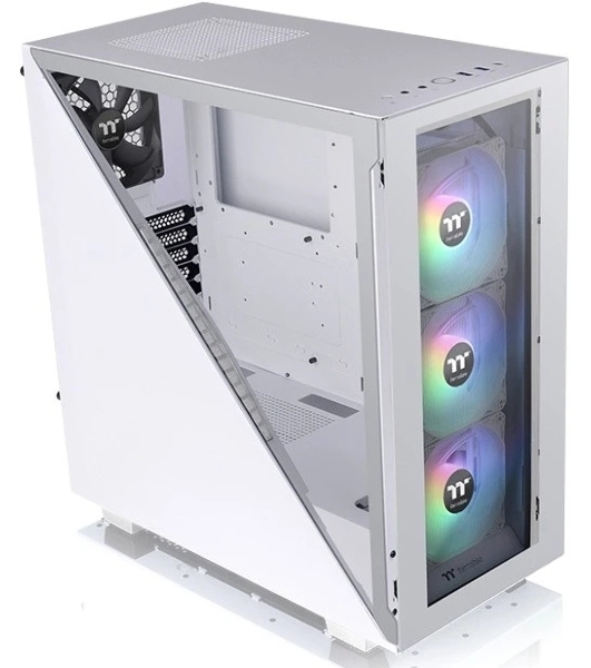 Компьютерный корпус Thermaltake Divider 300 TG ARGb белый без БП ATX 2x120мм 2xUSB 3.0 audio front door bott PSU