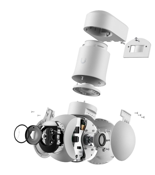 Камера видеонаблюдения Ubiquiti UniFi Protect Camera G5 PTZ 2K (4Mp), 30 к/с, ƒ/1.85–ƒ/2.4, IP66, ИК-подсветка до 20 м