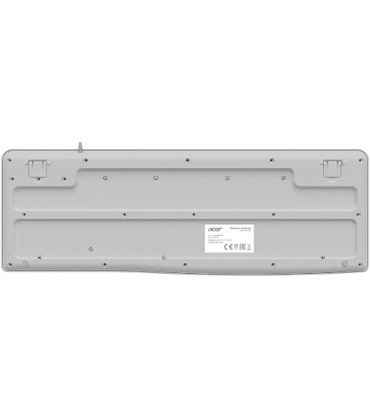 Клавиатура Acer OKW500 проводная, USB Type-A, белый