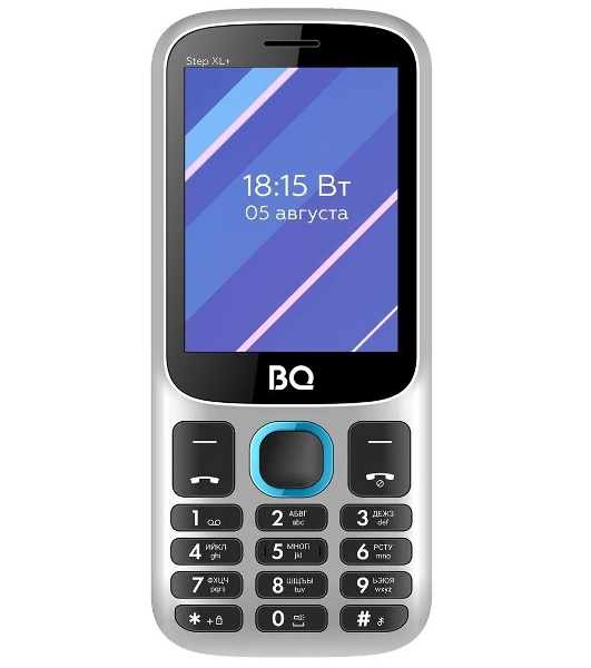 Мобильный телефон BQ 2820 Step XL+ белый/синий