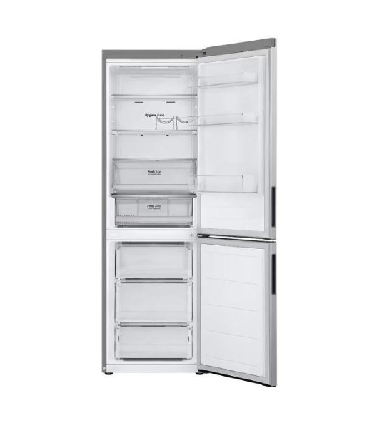 Холодильник LG GC-B459ANMW серебристый двухкамерный 234/110л морозилка снизу, No Frost