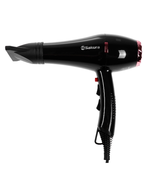 Фен SAKURA SA-4047BK Professional черный/розовое золото, 2000 Вт
