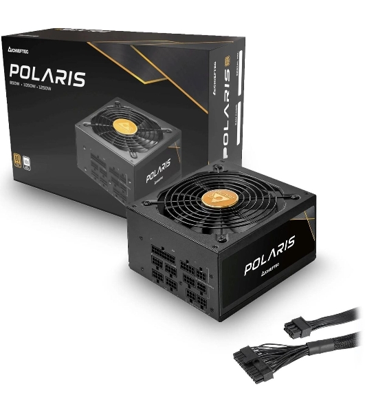 Блок питания Chieftec Polaris PPS-850FC, 850Вт, 80 PLUS Gold, 120мм, модульный, черный