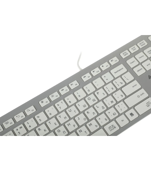Клавиатура проводная A4Tech Fstyler FX50, USB, белый