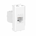 Розетка компьютерная DKC 4400691 1 модуль, Avanti 'Белое облако', RJ45 кат.6, без шторок модульная, фото4