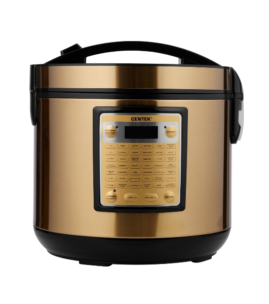 Мультиварка Centek CT-1495 черный/золотистый, 5.0 л, 42 программы + Мультишеф