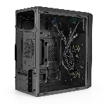 Компьютерный корпус Minitower ExeGate mEVO-7803-XP400 (mATX, БП XP400 с вент. 12см, 2*USB+1*USB 3.0, HD аудио, черный, 2 вент. 12см с RGb подсветкой), фото3