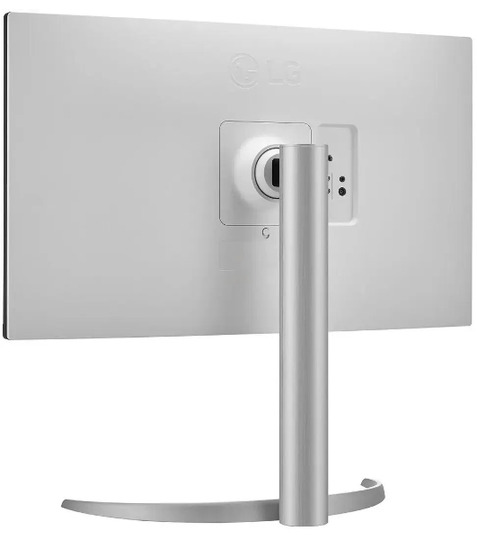 Монитор 27' LG UltraFine 27UP650K-W IPS 3840x2160, 60 Гц, 5 мс, 16:9, 400 кд/м², 2xHDMI 2.0, DP 1.4, 3.5 мм, черный/серебристый