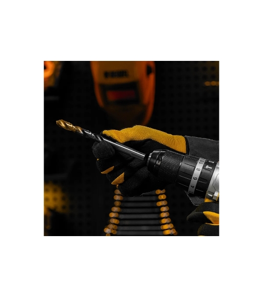 Сверло спиральное по металлу Denzel 11 x 142мм, Р6М5, Golden Tip, многогранная заточка