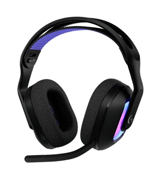 Гарнитура Logitech G522 Lightspeed чёрный, беспроводная + проводная, Bluetooth 5.3/USB, радиус 30 м, подсветка, съёмный микрофон