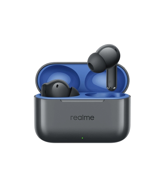 Наушники TWS Realme Buds T200 серый, внутриканальные, Bluetooth, до 30 ч