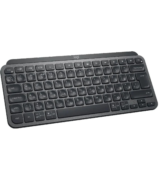 Клавиатура беспроводная Logitech MX Keys Mini (920-010501), USB, Bluetooth/Радиоканал, темно-серый/черный
