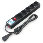 Сетевой фильтр PowerCube, PC 3м, 5р, черный граф. 10А, UPS(C14), SPG5-B3, фото2