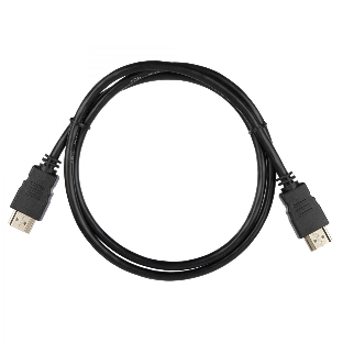 Кабель ACD-DHHM1-10B HDMI 1.4, Golden Plated,19m/19m, черный, 1м