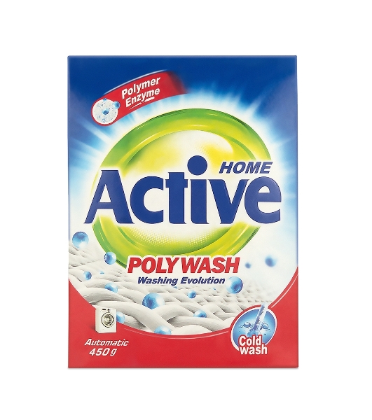 Стиральный порошок автомат Active 'Poly Wash' 450 гр. картонная упаковка (24) 511701036